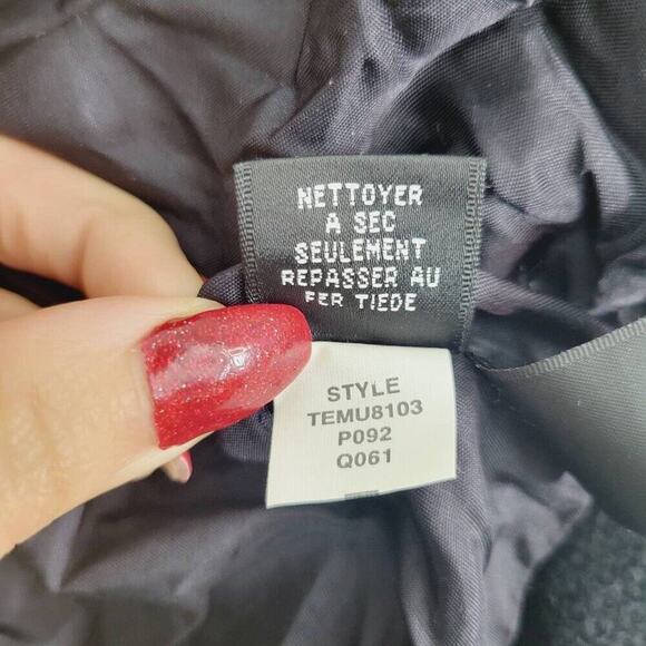 Ellen Tracy Womens 4 Black White Tartan Plaid Preppy Academia Crop Tweed Jacket - Picture 9 of 14